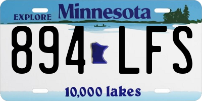 MN license plate 894LFS