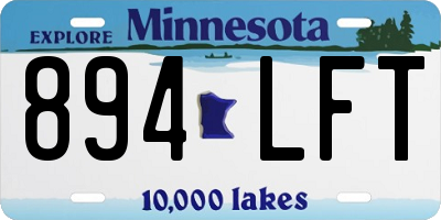 MN license plate 894LFT