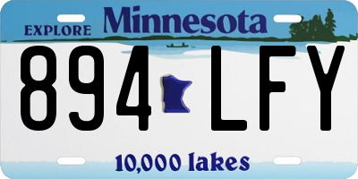 MN license plate 894LFY
