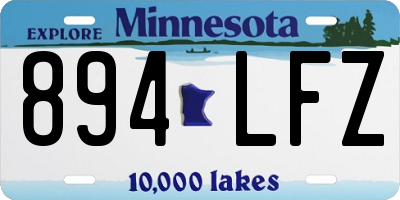 MN license plate 894LFZ