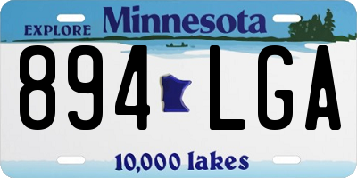 MN license plate 894LGA