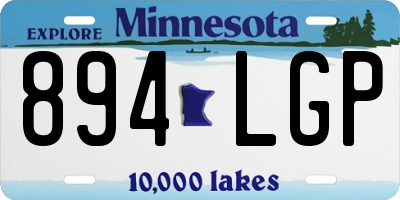 MN license plate 894LGP