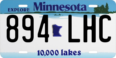 MN license plate 894LHC