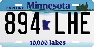 MN license plate 894LHE
