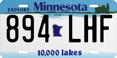MN license plate 894LHF
