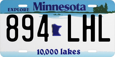 MN license plate 894LHL
