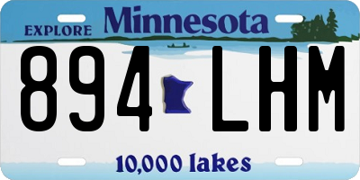 MN license plate 894LHM