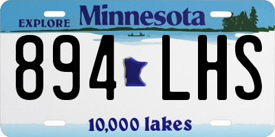 MN license plate 894LHS