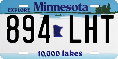 MN license plate 894LHT