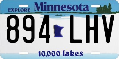 MN license plate 894LHV