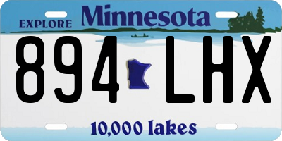 MN license plate 894LHX