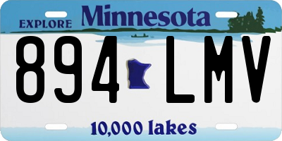 MN license plate 894LMV