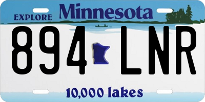 MN license plate 894LNR