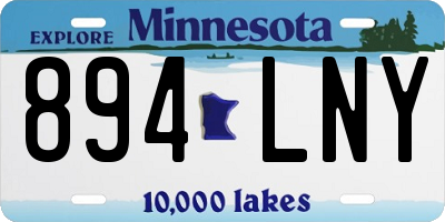 MN license plate 894LNY