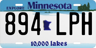 MN license plate 894LPH