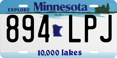 MN license plate 894LPJ