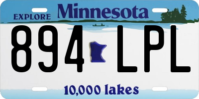 MN license plate 894LPL