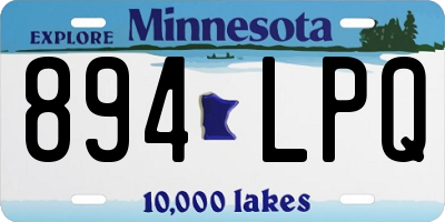 MN license plate 894LPQ