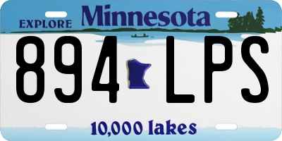 MN license plate 894LPS