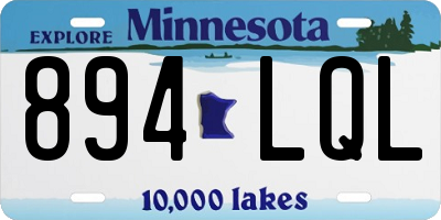 MN license plate 894LQL