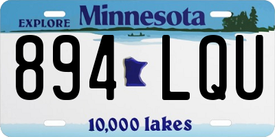 MN license plate 894LQU