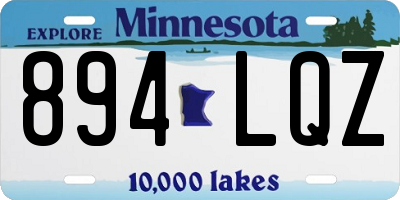 MN license plate 894LQZ