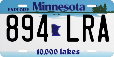 MN license plate 894LRA
