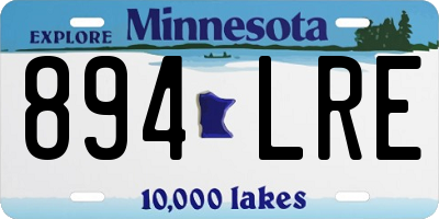 MN license plate 894LRE