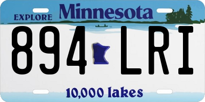 MN license plate 894LRI