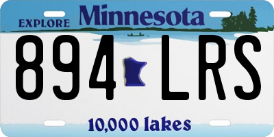 MN license plate 894LRS
