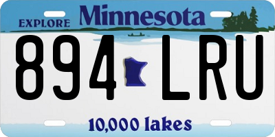 MN license plate 894LRU