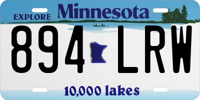 MN license plate 894LRW