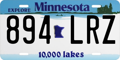 MN license plate 894LRZ