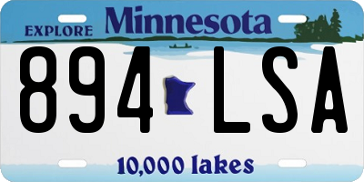 MN license plate 894LSA