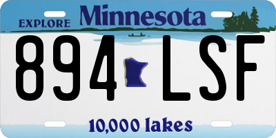 MN license plate 894LSF