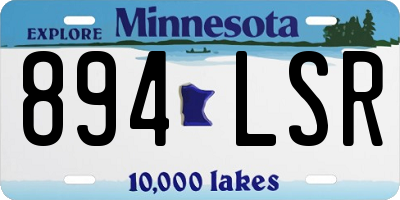 MN license plate 894LSR