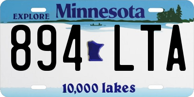 MN license plate 894LTA