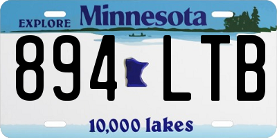 MN license plate 894LTB