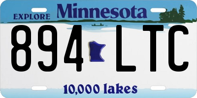 MN license plate 894LTC