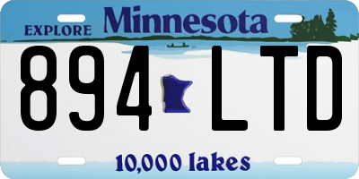 MN license plate 894LTD