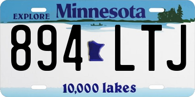 MN license plate 894LTJ