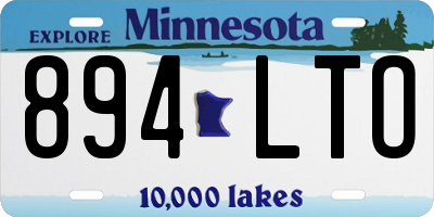 MN license plate 894LTO