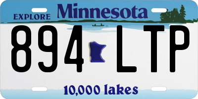 MN license plate 894LTP