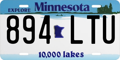 MN license plate 894LTU