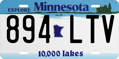 MN license plate 894LTV