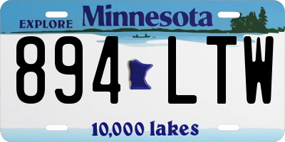 MN license plate 894LTW