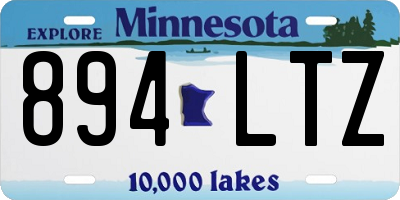 MN license plate 894LTZ