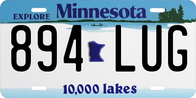 MN license plate 894LUG