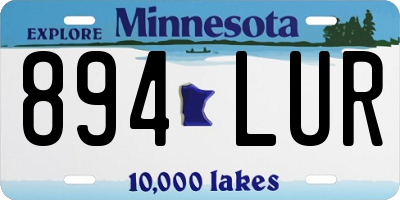 MN license plate 894LUR