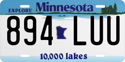 MN license plate 894LUU